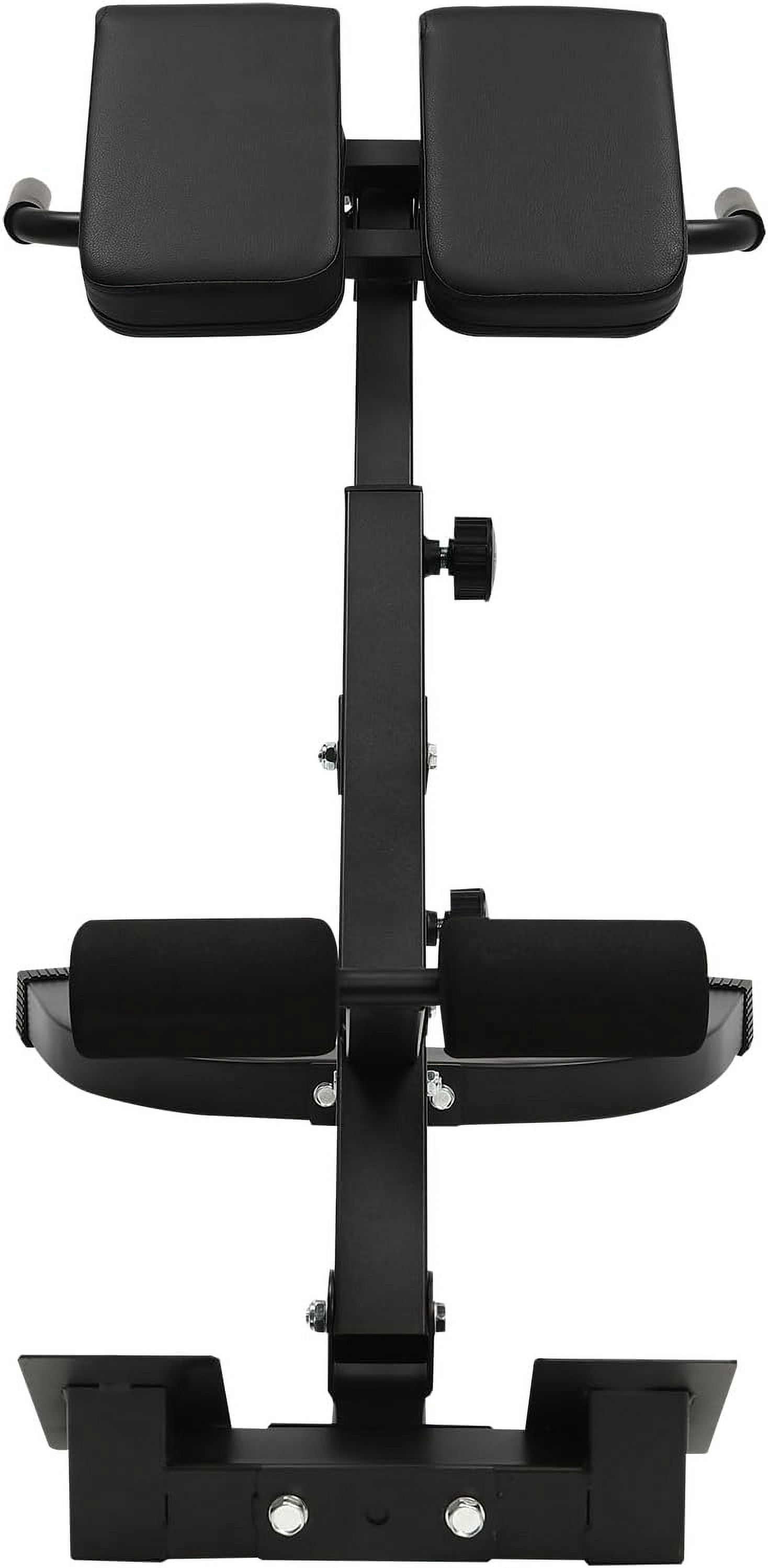 Miumaeov Back Extension Roman Chair, AB Machine Adjustable Lengths & Angles Sit up Bench,Multi-Functional Bench for Full All-in-One Body Workout