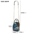 thumbnail image 2 of FORMRS Crossbody Bag for Women Quilted Travel Shoulder Cell Phone Purse with Chain Strap Handbag, Blue Planet, 2 of 7