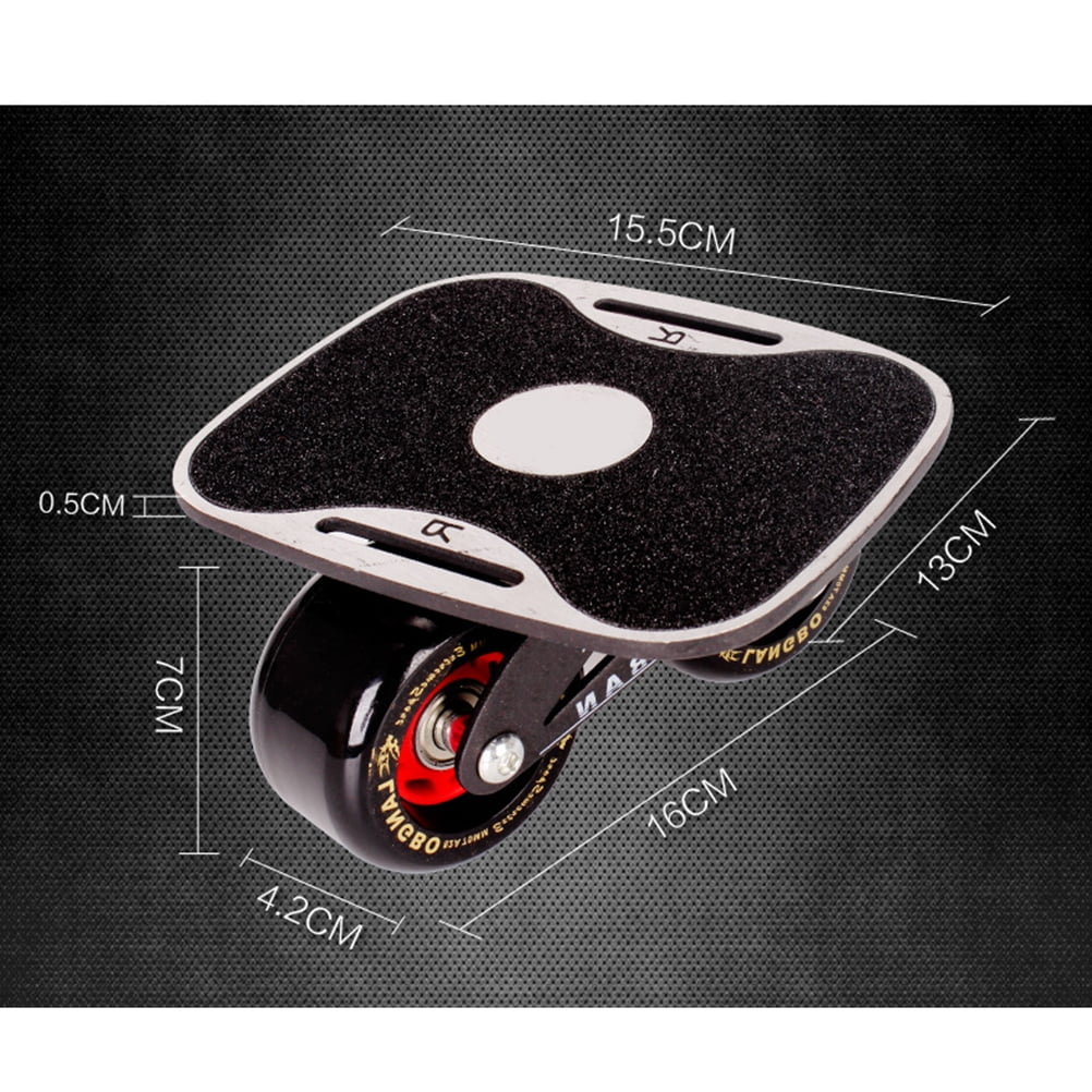 Razor RipStik DLX Caster Board - 2 Wheel Pivoting Skateboard with
