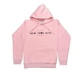 thumbnail image 2 of New York City NYC Embroidered Hoodie Light Pink Small, 2 of 2