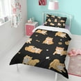 thumbnail image 4 of Shiba Inu Duvet Cover and Pillowcase Set for Single Bedding, Bedroom Accessories for Kids Teens, 4 of 5