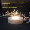 thumbnail image 2 of LED Light Base, Wood Round Lighted Display Stand, USB Colorful LED Lights Display Base for Crystal Glass Art Warm Light, 2 of 8