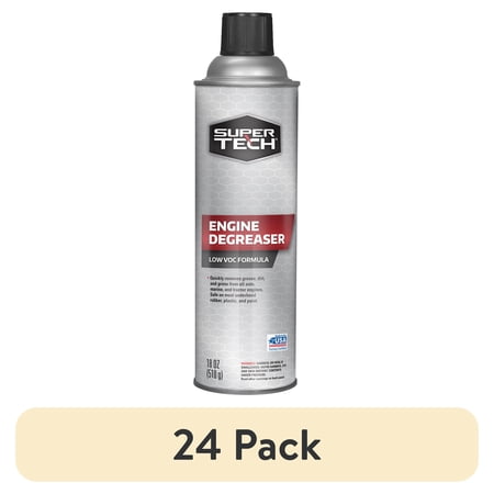(24 pack) Super Tech Low VOC Formula Engine Degreaser, 18 oz