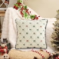 thumbnail image 1 of Bowknot Plushs Pillowcase Floating Window Bedside Sofa Pillow Cushion Christmas Pillowcase With Lock Edges Size Is 17.72x17.72 Inches, 1 of 6