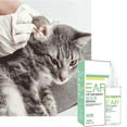 Pet Ear Cleaner 2.03 oz Ear Drops to Remove Ear Mites Earwax Itch for