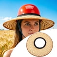 thumbnail image 2 of Hard Hat Visor Full Brim Woven Brim Shade Hat Visor Replacement For Hard Cap Shade Curtain Sun, 2 of 5