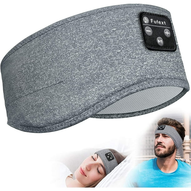 Masque de Sommeil,Bandeau Écouteurs Bluetooth Sans Fil,Ultra-Douce Cache  Yeux pour Dormir,pour Sport,Voyage