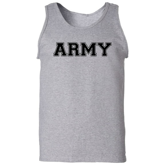 United States "ARMY" athltic print tank top in gray