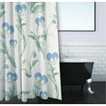 thumbnail image 3 of Simply Daisy 70" W x 73" L Bunch of Pansies Polyester Shower Curtain, Blue [1 Ct], 3 of 5