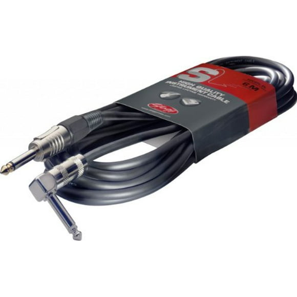 Stagg 33ft. S-Series, phone-plug/angled phone-plug, deluxe Instrument cable