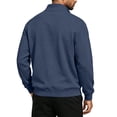 thumbnail image 3 of Aezemi Quarter Zip Sweatshirt for Men Pullover No Hood Long Sleeve Casual Soft Mock Neck Sweatshirt Fall Winter Workout Sports Outerwear Top L, 3 of 7