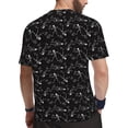 thumbnail image 2 of Wukai Cute Skull Print Men's Short-Sleeved Mesh T-Shirt,Quick-Dry Short Sleeve Workout T-Shirt-X-Small, 2 of 8
