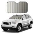 thumbnail image 4 of Bingfone Black And White Thick Stripes Car Windshield Sunshade,Sun Foldable Sun Shield Sun Visor for Car - Medium, 4 of 8
