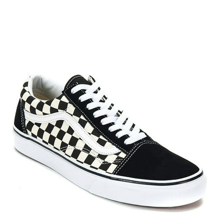 Vans VN-0A38G1POS: Old Skool Unisex (Primary Checkered) Black/White Sneakers (9.5 D(M) US Men)