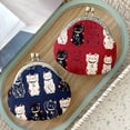 thumbnail image 4 of Wrapables Stylish Decorative Coin Purse, Clasp Wallet, Red Fortune Cat, 4 of 7