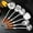 Brushed (6-pcs set ), variant on 18/10 Stainless Steel Kitchen Utensils Set with Wooden Handle, 6 PCS Professional Cooking Utensils Set 15”, Wok Spatula, Ladle, Skimmer, Slotted Spatula Turner, Spaghetti Spoon, Large Spoon