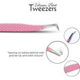 thumbnail image 4 of SIVOTE Lash Tweezers for Eyelash Extensions Fiber Tips, Set of 3, Volume, Volume Boot, 90 Degree Tweezers, Pastel Colors, 4 of 6