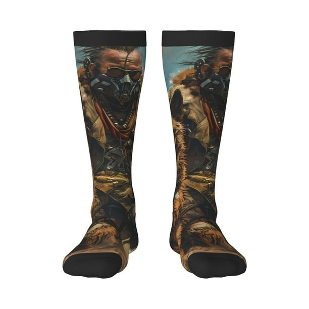 Balery desert Man Shepherd Dog Calcetines novedosos Calcetines deportivos Calcetines hasta la rodilla Calcetines de algodón Calcetines originales y geniales