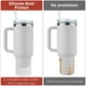 thumbnail image 5 of Uxcell Funda de Botella de Agua de Silicona [1PCS] - Funda Protectora Antideslizante para Proteger Botellas de Agua de Rasguños - [Blanco - 2.75 IN], 5 of 7