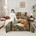 thumbnail image 4 of Homewish Wildlife Fox 3 Pieces Queen Comforter Set For Kids Children Teens,Woodland Floral Animal Ultra Soft Bedding Sets,Chic Flowers Bedding Comforter Set,Exotic Style Bedroom Decor,Reversible, 4 of 8