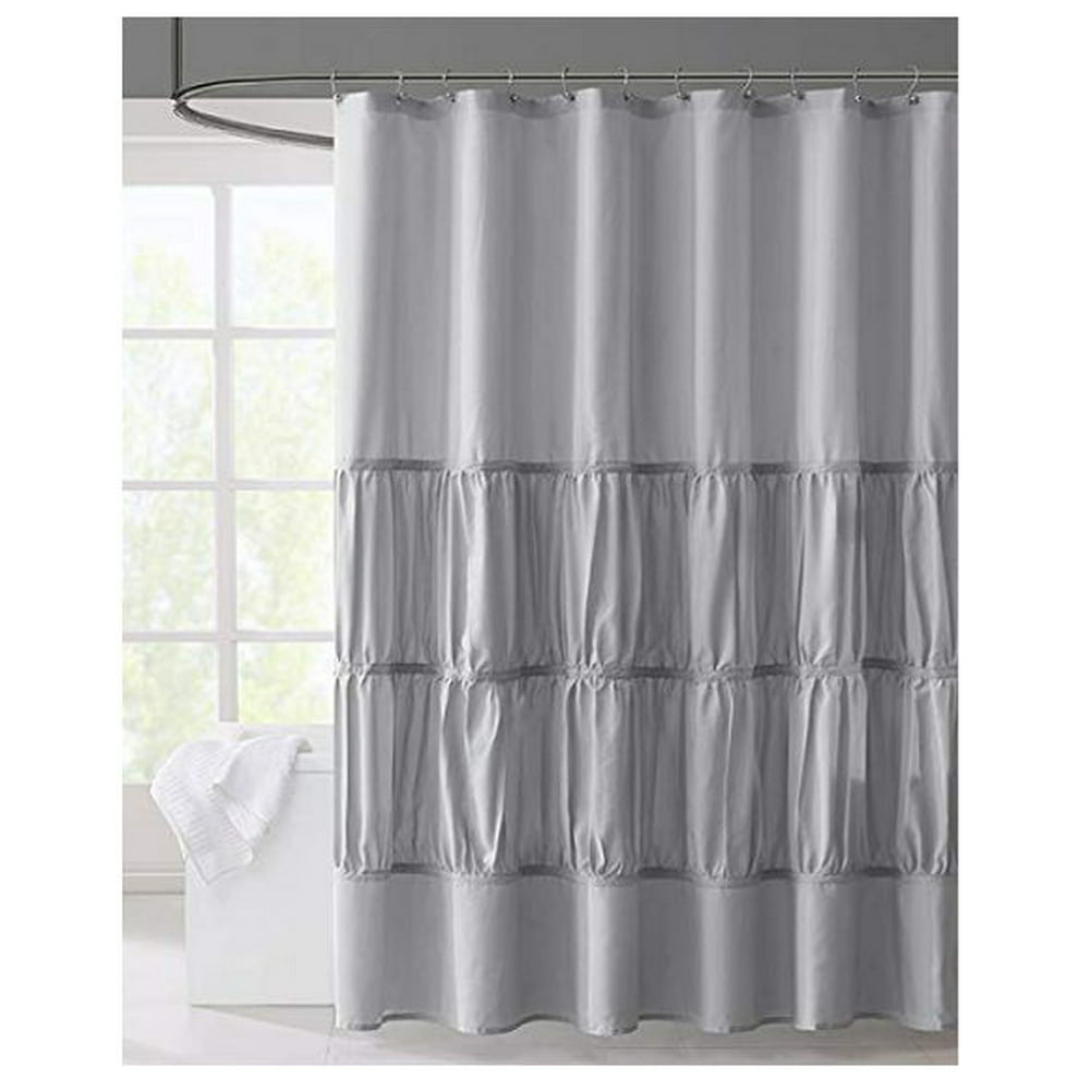 MiZone Mirimar Microfiber Shower Curtain in Gray 72