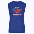 thumbnail image 4 of Tops sin mangas del día de la independencia de las mujeres Tops de chaleco sin mangas con estampado de cuello redondo Pompotops  lopia988572, 4 of 6
