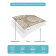 thumbnail image 5 of Quilts Twin-XL Size Bedding Set, Brown Coastal Lightweight Quilted Comforter, Nautical Starfish Coral Jellyfish Shell Sea Soft Bedspread Coverlet with Pillow Covers for All Season, 68" x 98", 5 of 7