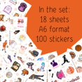 thumbnail image 2 of Pegatinas de baloncesto BulbaCraft, vinilo impermeable, 100 unidades, para niñas, 2 of 8