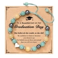 thumbnail image 3 of Pulsera tejida a mano con piedra natural, pulsera popular para hombres y mujeres, pulsera de cuentas, 3 of 6