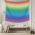 thumbnail image 5 of Rainbow Colors Ombre Cream Tapestry for Bedroom Wall Hanging Tapestry, Modern Abstract Art Aesthetics Ceiling Backdrop Tapestries Poster Blanket Wall Decor for Teens Room Living Room Dorm 59" x 79", 5 of 8
