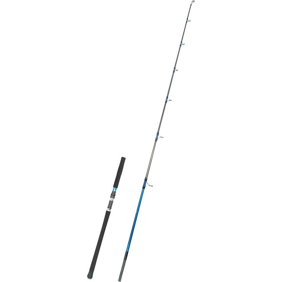 BLUEWING Bluefin Spinning Fishing Rod 2 Pieces Lightweight Carbon Fiber Fishing Pole with Fuji K-series Stainless Steel Guides for Inshore Fishing, Bottom Fishing, Jigging, Offshore Fishing, 8’2”