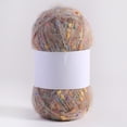 thumbnail image 1 of Namzi Hilo de mohair con puntos de colores de 50 g/rollo, hilo suave para tejer a mano y hacer ganchillo, ideal para bufandas, chales y manualidades, color caqui., 1 of 4