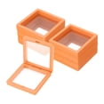 thumbnail image 1 of Uxcell 15 Pcs Caja de almacenamiento para uñas postizas, caja organizadora para exhibición de uñas, suministros de almacenamiento para el hogar, naranja, 1 of 6