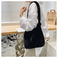 thumbnail image 3 of Bolso de mujer bolso de felpa de moda bolso de hombro de niña suave bolso de niña bolso de axila, 3 of 5