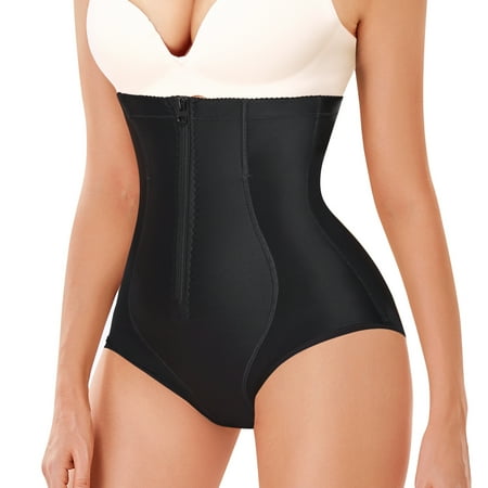 

Eleady Womens Tummy Control Panties Shapewear Butt lifter Shorts Hi- Waist Trainer Body Shaper Underwear Slim Corset(Black Large)