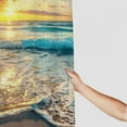 thumbnail image 3 of Shiartex  Tropical Beach Shower Curtain Seashore Theme Sunrise Hawaiian Blue Ocean Shower Curtain Waterproof Fabric Aesthetic Bathroom Decor with Hooks 36x72, 3 of 7