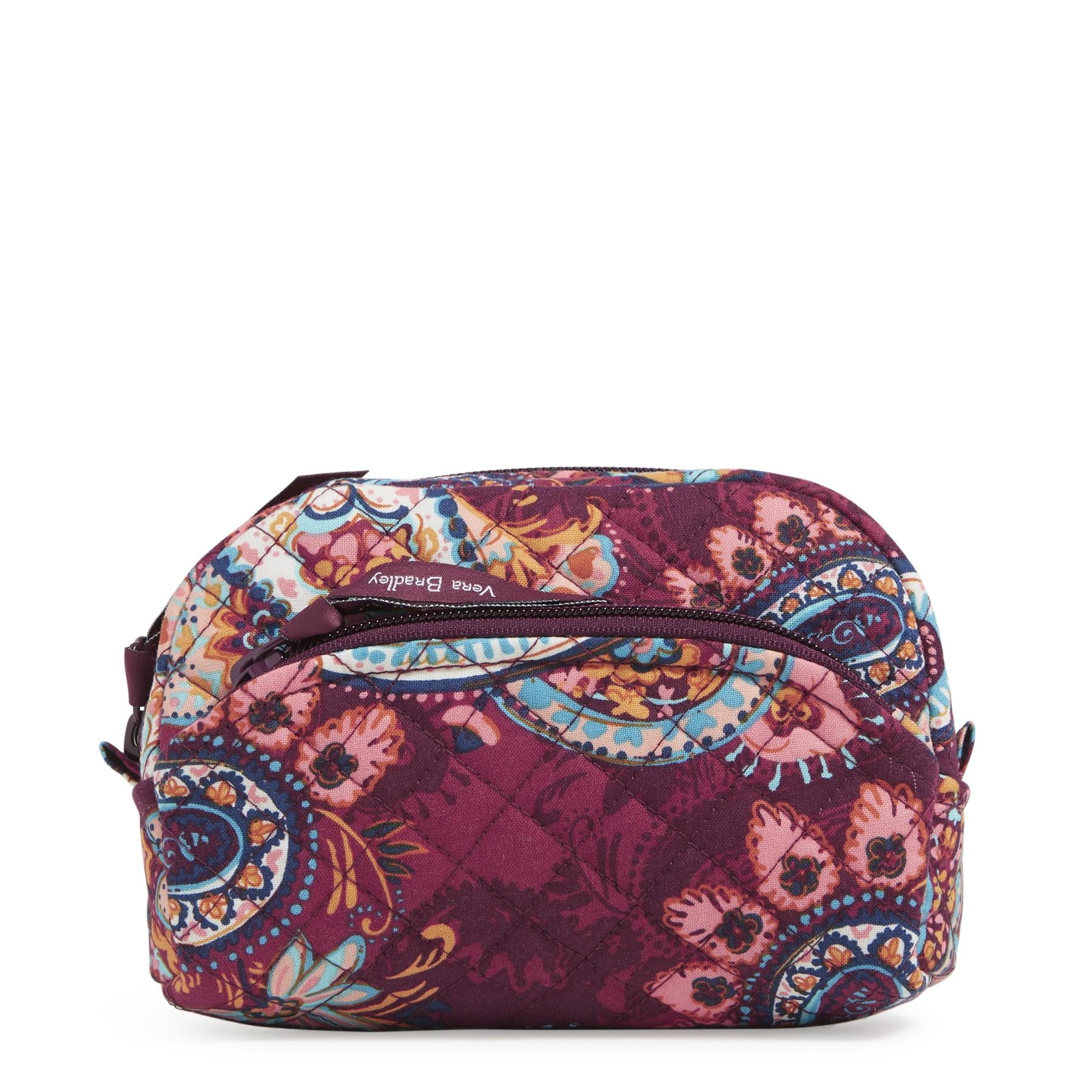 Vera Bradley Women's Recycled Cotton Mini Cosmetic Bag Paisley Jamboree