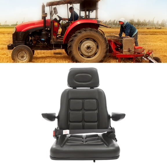 Universal Tractor Seat Adjustable Tractor Seat PVC Tractor Seat Durable Flexible