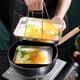 thumbnail image 3 of Plato de acero inoxidable de 2 piezas Vapored Vermicelli Roll Plate Restaurante Hotel Plato plano japoneses, 3 of 5