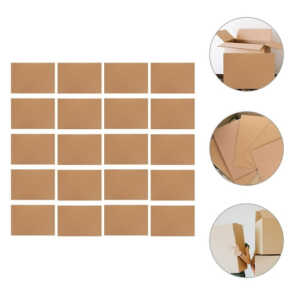 RUNROTOO 20 Sheets Corrugated Cardboard For Diy Crafts And Shipping Double Sided Paperboard For And Framing Artwork