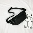 thumbnail image 4 of Riñonera para hombre y mujer, bandolera, para viajes, correr, senderismo, ciclismo, fácil de llevar el teléfono, color negro, 4 of 5