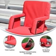 thumbnail image 4 of Flash Furniture Malta Collection Fabric Stadium Chair, Red, 4 of 18