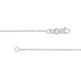 thumbnail image 3 of 14K White Gold Women's 20" 0.96mm Box Chain Necklace with 070 Gauge and Lobster Lock Quality Tag, 3 of 4