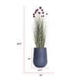 thumbnail image 3 of Artificial red Pampas Grass | 60.08” | Tall faux grass in a black planter| Home Decor By Vintage Home, 3 of 9