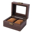 thumbnail image 2 of Caja de almacenamiento para reloj Yinane con cerradura Vitrina de cristal Soporte para 2 rejillas, 2 of 8