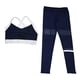 thumbnail image 3 of 2 Piezas de aje de Yoga para Mujer, Elástico, Fitness, Gimnasio, Chándal, Ropa de Ejercicio, Top Corto Sin Costuras, , Pantalones L Baoblaze Traje de entrenamiento de mujer, 3 of 8