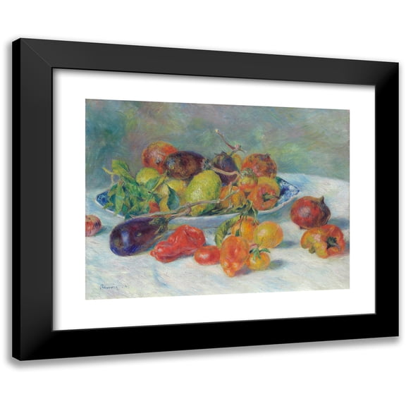 Pierre-Auguste Renoir 14x12 Black Modern Framed Museum Art Print Titled - Fruits of the Midi (1881)