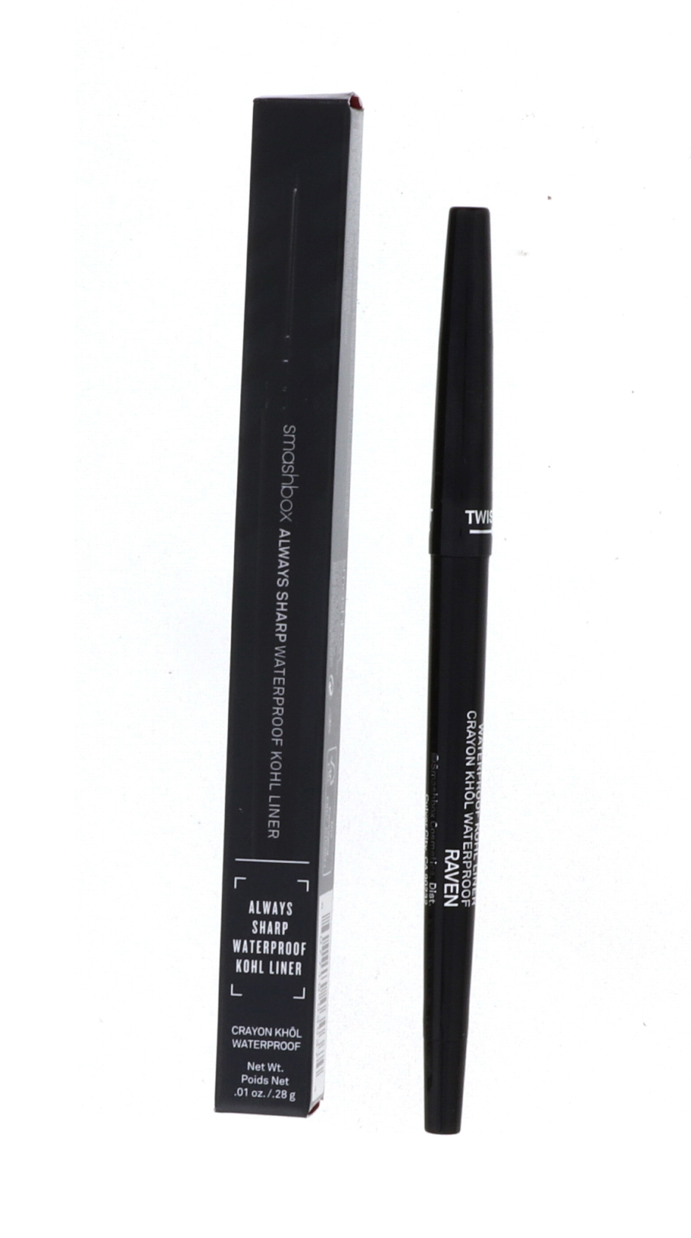 Smashbox Always Sharp Waterproof Kohl Liner, Raven, 0.01 oz