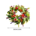 thumbnail image 5 of Harpi Spring Wreaths for Front Door Clearance, Greenery Summer Wreath, Flower Wreath Spring and Summer Flower Wreath Front Door Simulation Dried Flower Wreath Buttercup Green Plant Eternal Flower, 5 of 7