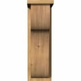 thumbnail image 2 of 7 1/2"W x 12"D x 24"H Carmel Smooth Corbel w/Backplate, Western Red Cedar, 2 of 9